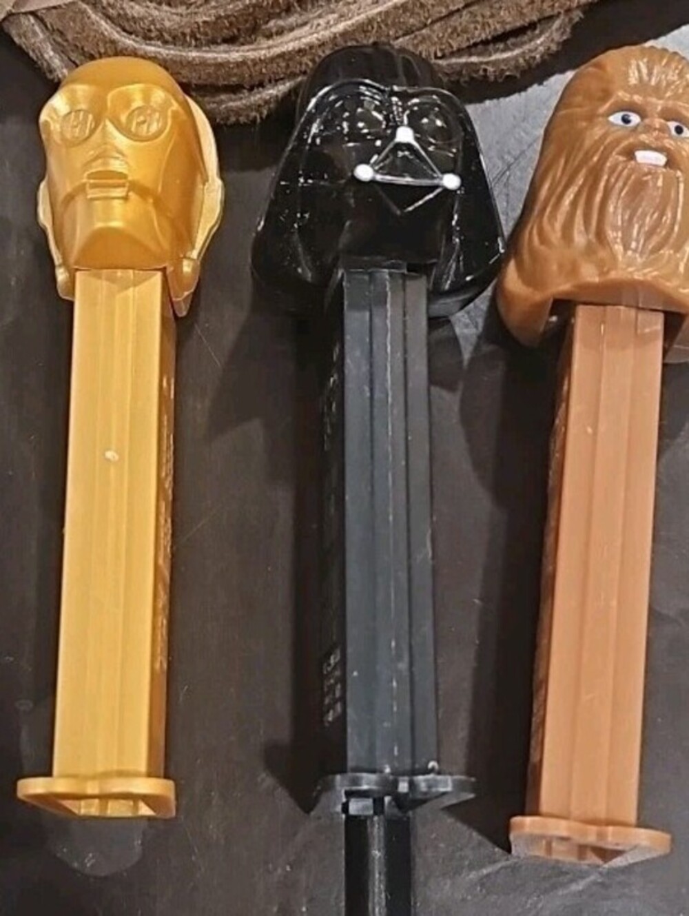Lot of 5 Star Wars Pez Dispensers-Chewbacca, C3P0, R2D2 and Darth Vader. VG Cond